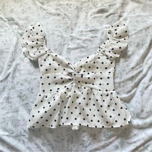 Cute Polkdots Blouse